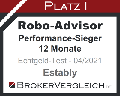 brokervergleich.de Estably Siegel Performance Sieger