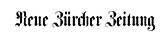 NZZ Logo